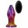 Glamour Glass - vibrator anal din sticlă, conic, cu telecomandă (colorat)