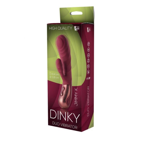 Duo Dinky Jimmy K. - vibrator cu acumulator pentru clitoris (bordo) 