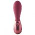 Dinky Jody F. Mini - vibrator mini cu nervuri, reîncărcabil (burgund) 