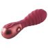 Dinky Jody F. Mini - vibrator mini cu nervuri, reîncărcabil (burgund) 