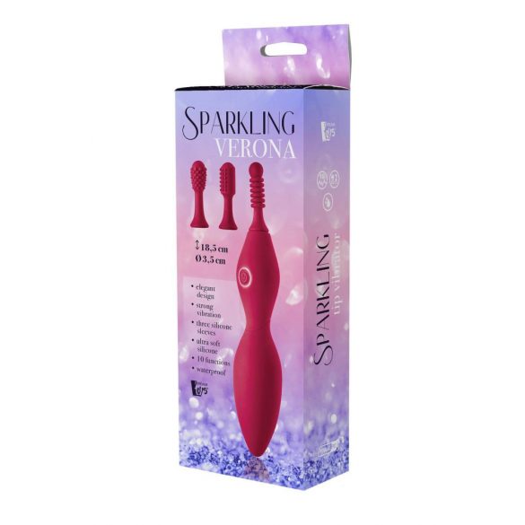 Sparkling Verona - set vibrator clitoridian cu acumulator (4 piese) 