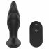 Angelina - vibrator anal cu radio și acumulator (negru) 