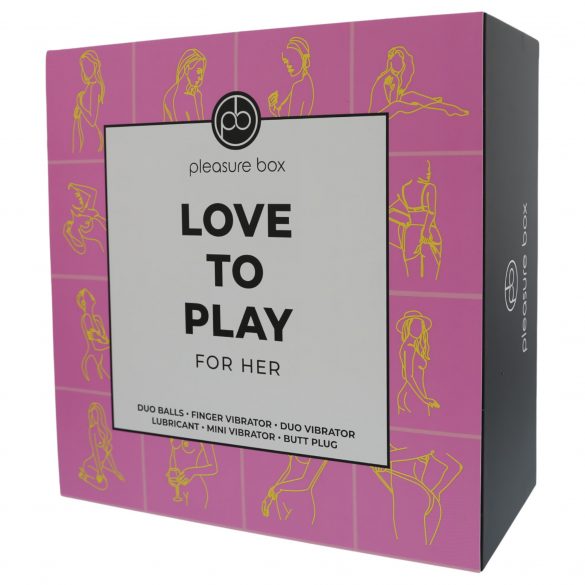 Set vibratoare Love to Play - 6 piese (roz-lila)