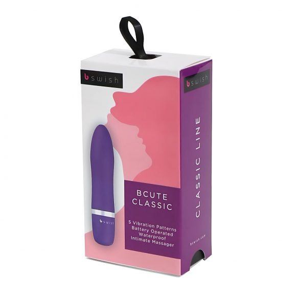 B SWISH Bcute Classic - vibrator tip ruj rezistent la apă (mov)