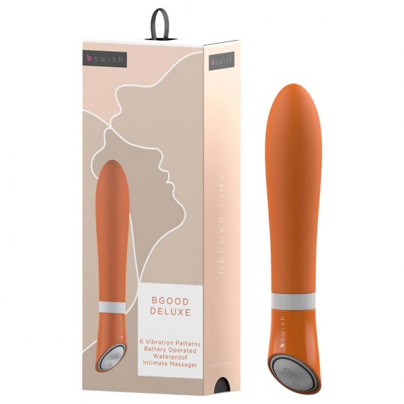 B SWISH Bgood Deluxe - vibrator din silicon (portocaliu) 