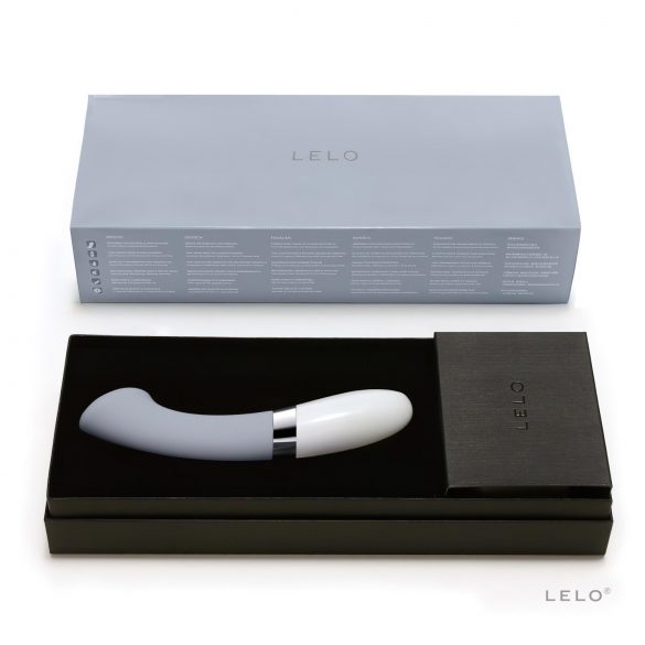 LELO Gigi 2 - vibrator din silicon pentru punctul G (albastru deschis) 