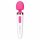 Vibrator Bodywand Aqua Mini - cu acumulator, rezistent la apă (alb-roz) 