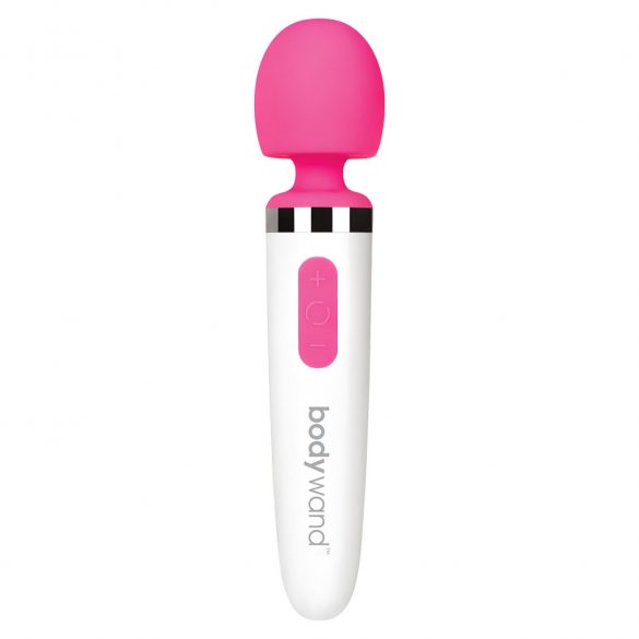 Vibrator Bodywand Aqua Mini - cu acumulator, rezistent la apă (alb-roz) 