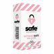 SAFE Intense Safe - prezervative cu nervuri și puncte (10 bucăți)