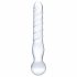 Dildo din sticlă cu două capete (transparent) 