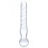 Dildo din sticlă cu două capete (transparent) 