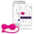 LOVELIFE BY OHMIBOD - KRUSH - Set bile Kegel inteligente, reîncărcabile (roz)