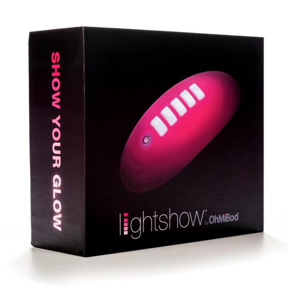 OHMIBOD Spectacol de Lumină - vibrator inteligent pentru clitoris cu joc de lumini (roz)