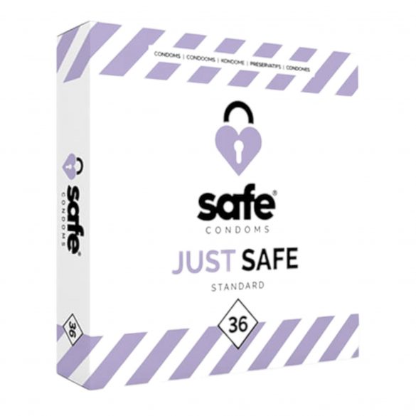 SAFE Just Safe - prezervative standard cu aromă de vanilie (36 buc) 