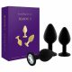 Rianne - Set anal din silicon, 3 piese (negru) 