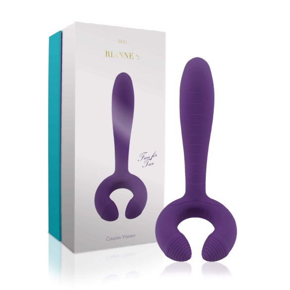 Rianne Duo - vibrator pentru cupluri rezistent la apă, cu acumulator (mov) 