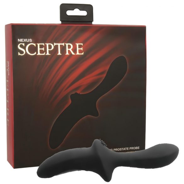 Nexus Sceptre - vibrator de silicon pentru masajul prostatei (negru) 