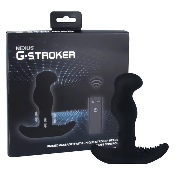 Nexus G-stroker - vibrator prostatic cu telecomandă (negru)