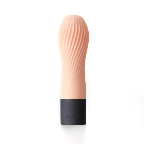 TENGA Iroha Zen - Vibrator din silicon super moale Hanacha (piersică) 