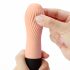 TENGA Iroha Zen - Vibrator din silicon super moale Hanacha (piersică) 