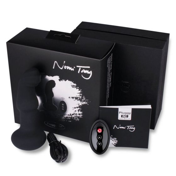 Nomi Tang - vibrator anal rotativ cu mărgele (negru)