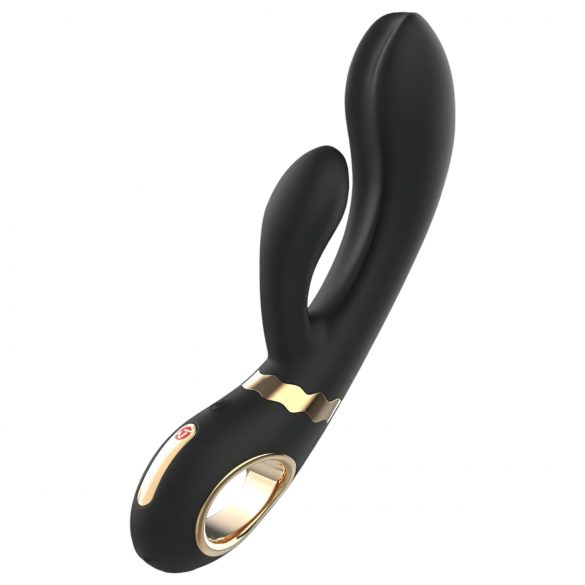 Nomi Tang - vibrator G-spot cu acumulator și braț pentru clitoris (negru) 