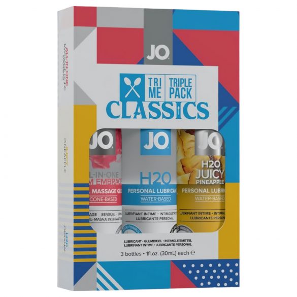 JO System Classics - set variat de lubrifianți (3x30ml)