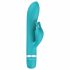 B SWISH Bwild Classic Bunny - vibrator cu stimulator clitoridian (turcoaz) 