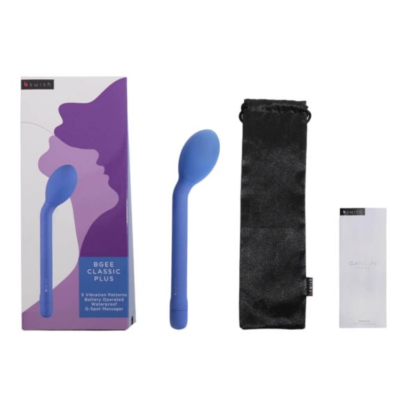 B SWISH Bgee Classic Plus - vibrator impermeabil pentru punctul G (albastru) 