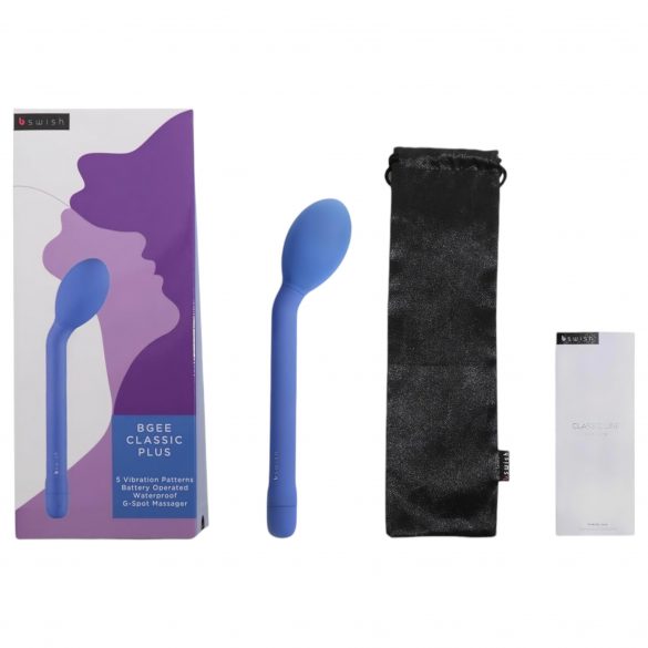 B SWISH Bgee Classic Plus - vibrator impermeabil pentru punctul G (albastru) 