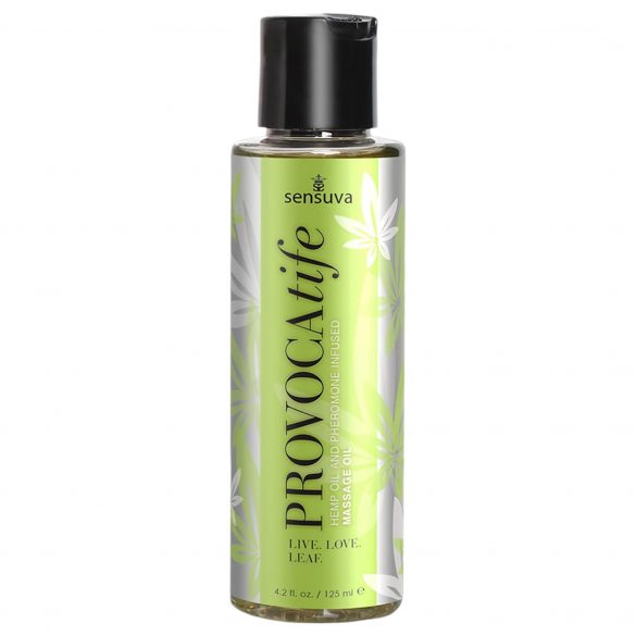 Sensuva Provocatife Hemp - Ulei de masaj cu feromoni (120ml) 