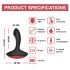 Magic Motion Solstice - vibrator prostatic inteligent cu acumulator (negru) 