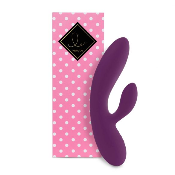 FEELZTOYS Lea - vibrator cu acumulator și două motoare, rezistent la apă (liliac) 