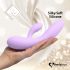 FEELZTOYS Lea - vibrator cu punct G, cu 2 motoare, rezistent la apa, cu acumulator (mov) 