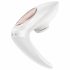 Satisfyer Pro 4 Couples - vibrator pentru cupluri cu pulsații de aer, reîncărcabil (alb) 