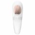 Satisfyer Pro 4 Couples - vibrator pentru cupluri cu pulsații de aer, reîncărcabil (alb) 