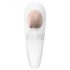 Satisfyer Pro 4 Couples - vibrator pentru cupluri cu unde de aer, reîncărcabil (alb)