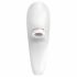 Satisfyer Pro 4 Couples - vibrator pentru cupluri cu pulsații de aer, reîncărcabil (alb) 