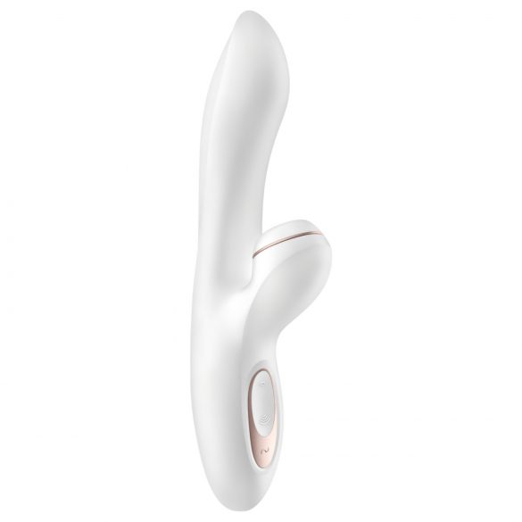 Satisfyer Pro+ G-spot - vibrator pentru stimularea clitorisului și punctului G (alb)