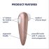Satisfyer 1 Number One - stimulator de clitoris rezistent la apă cu valuri de aer (maro)