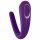 Satisfyer Double Classic - vibrator de cuplu impermeabil, cu acumulator (mov)