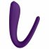 Satisfyer Double Classic - vibrator de cuplu impermeabil, cu baterie (violet) 