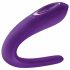 Satisfyer Double Classic - vibrator de cuplu impermeabil, cu baterie (violet) 