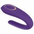 Satisfyer Double Classic - vibrator de cuplu impermeabil, cu baterie (violet) 