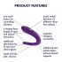 Satisfyer Double Classic - vibrator de cuplu impermeabil, cu acumulator (mov)