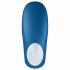 Satisfyer Double Whale - vibrator pentru cupluri cu două motoare (albastru) 