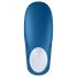 Satisfyer Double Whale - vibrator pentru cuplu cu două motoare (albastru)