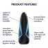 Satisfyer Men One masturbator cu insertie Lusty Tongues (albastru-negru) 