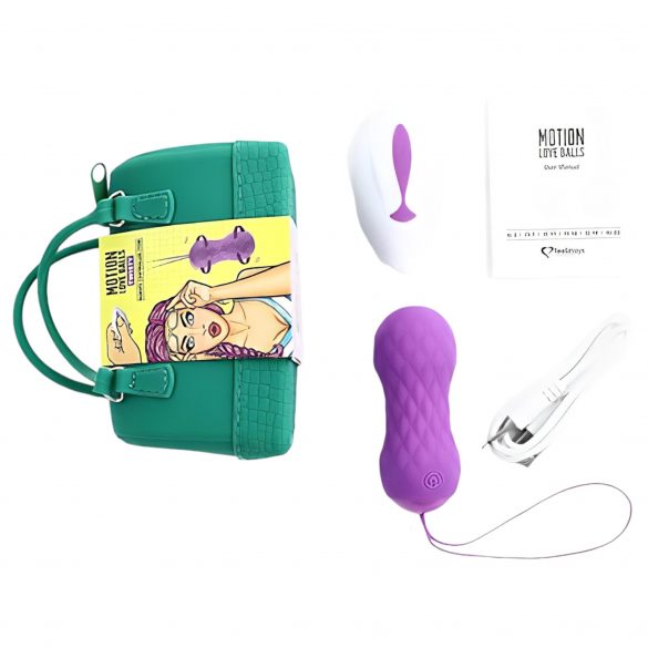 FEELZTOYS Twisty - ou vibrator rotativ, rezistent la apă, cu telecomandă (mov) 