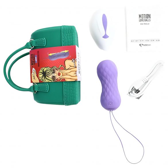 FEELZTOYS Jivy - ou vibrator rezistent la apă cu acumulator și radio (mov) 